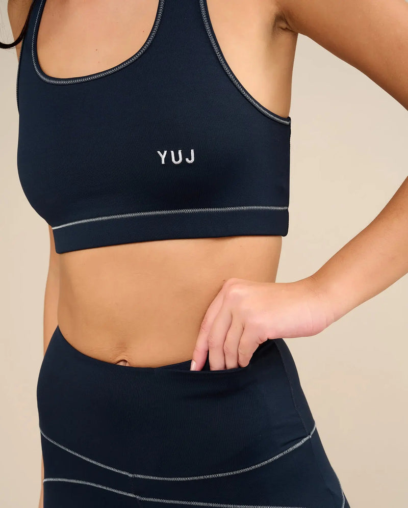 Brassière de yoga navy ANAHATA YUJ Paris