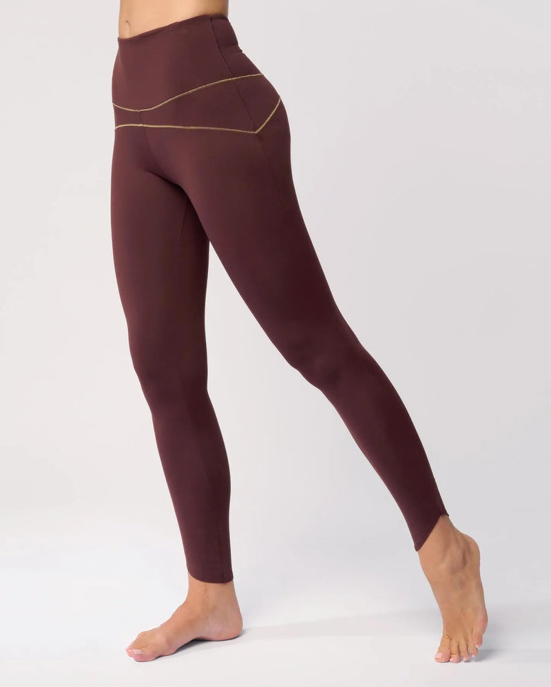 Legging de yoga Brown MULADHARA YUJ - Maison de pleine conscience