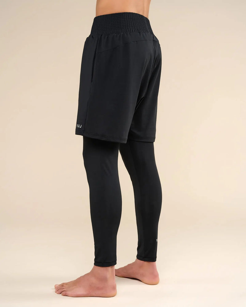 Legging de yoga avec short intégré pour homme YUJ Paris