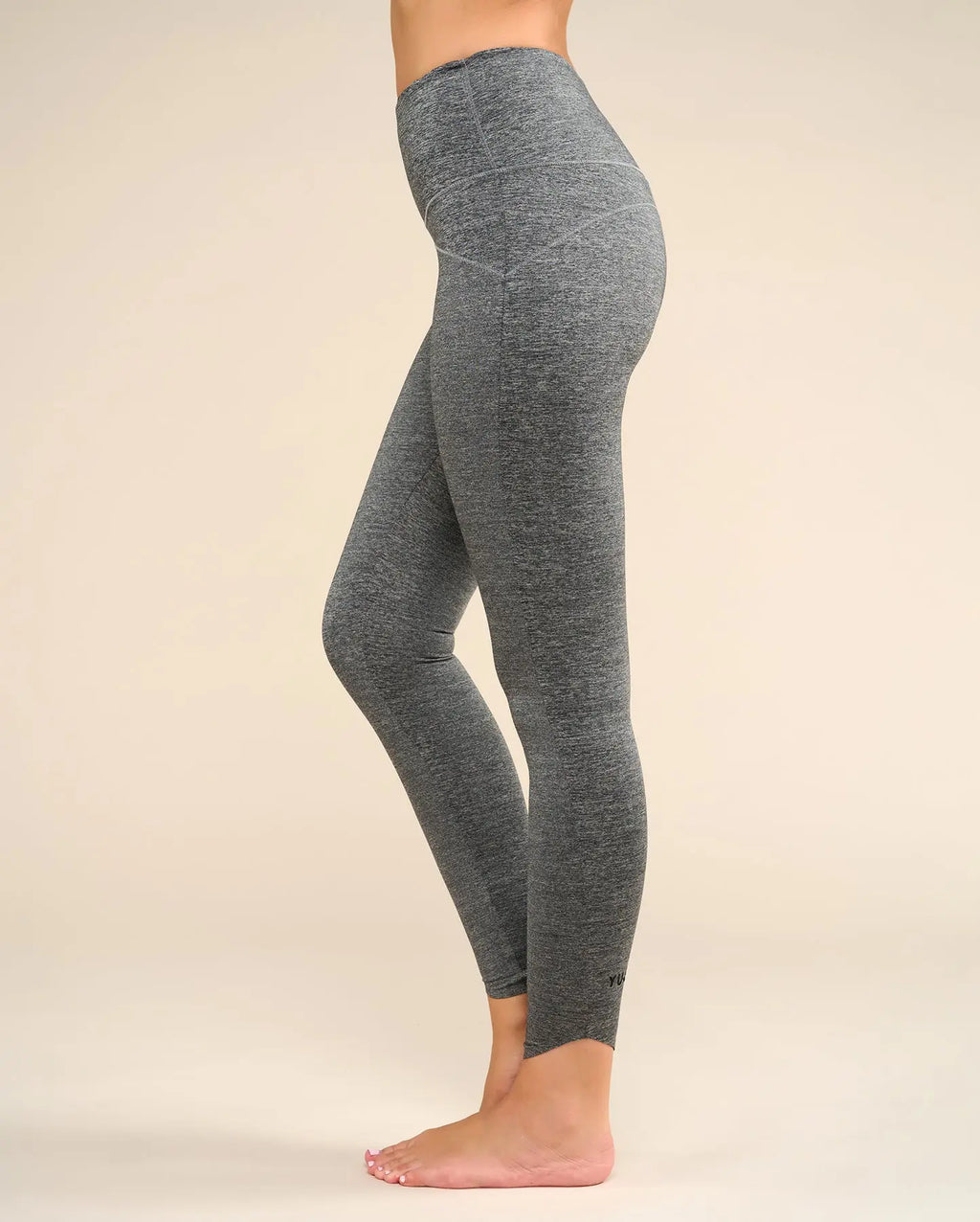 Legging de yoga gris chiné MANIPURA YUJ Paris