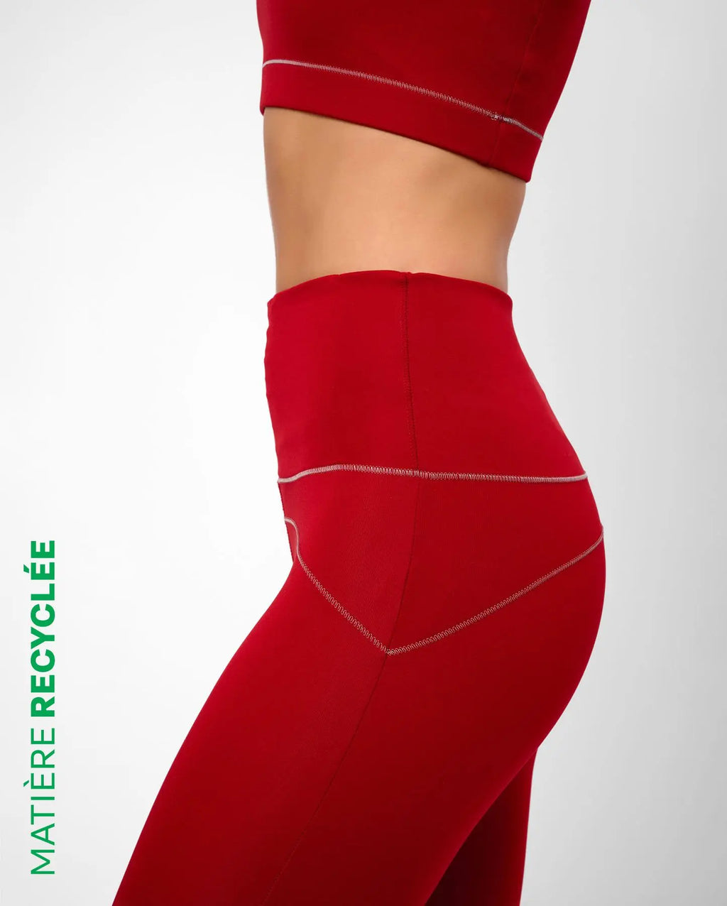 Legging de yoga rouge MULADHARA YUJ - Maison de pleine conscience