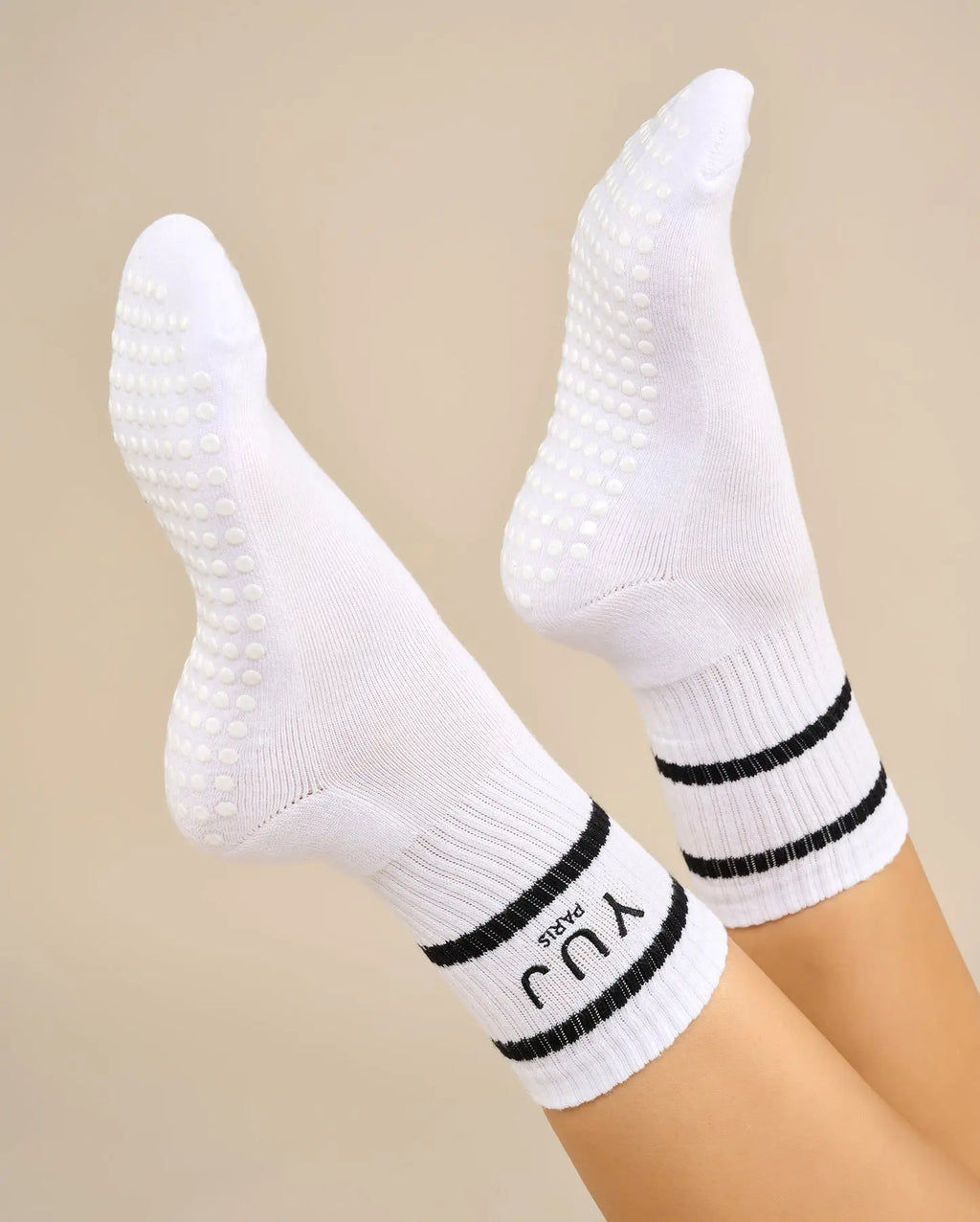 Lot de 2 paires de chaussettes anti-dérapantes unisexe YUJ Paris