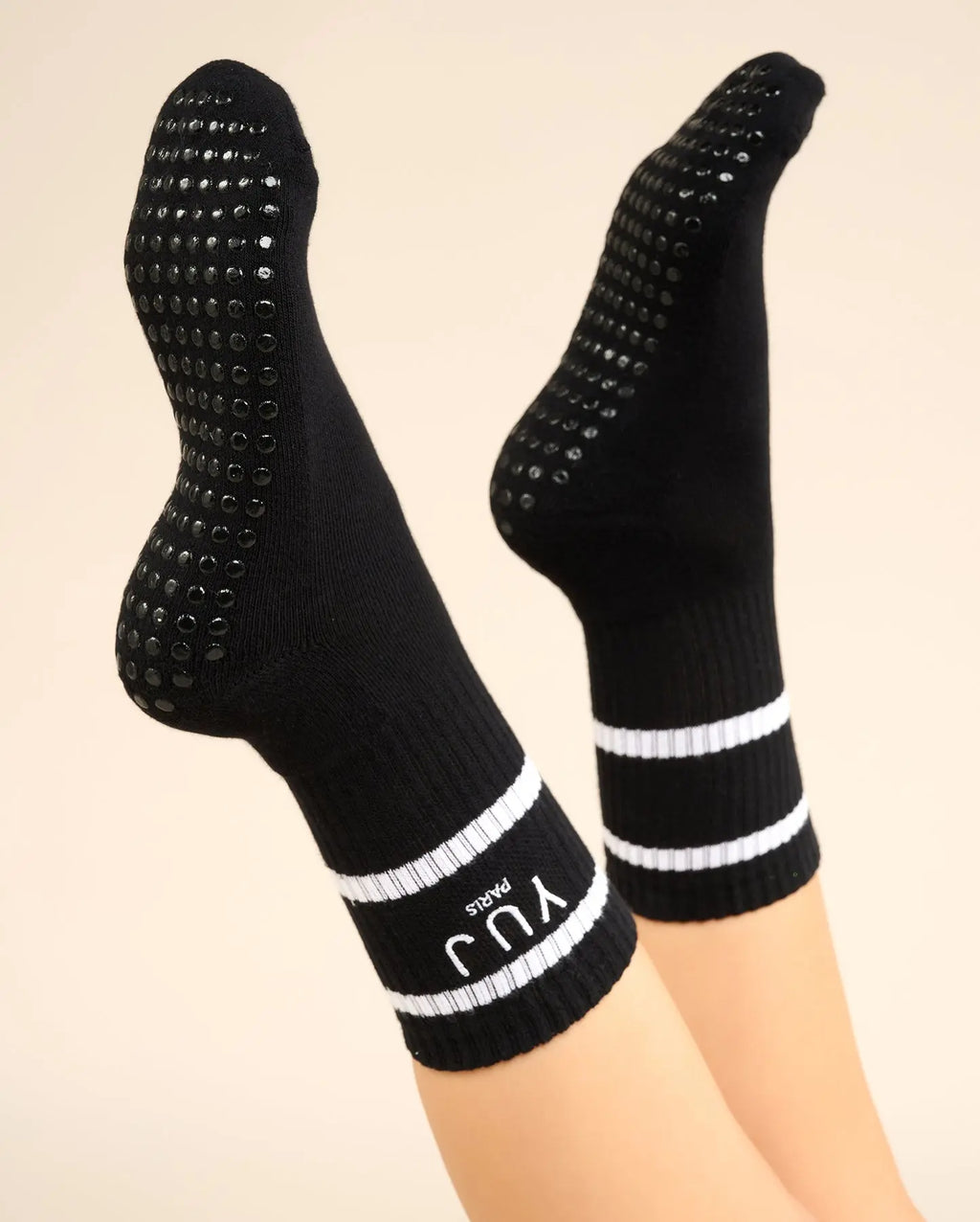 Lot de 2 paires de chaussettes anti-dérapantes unisexe YUJ Paris