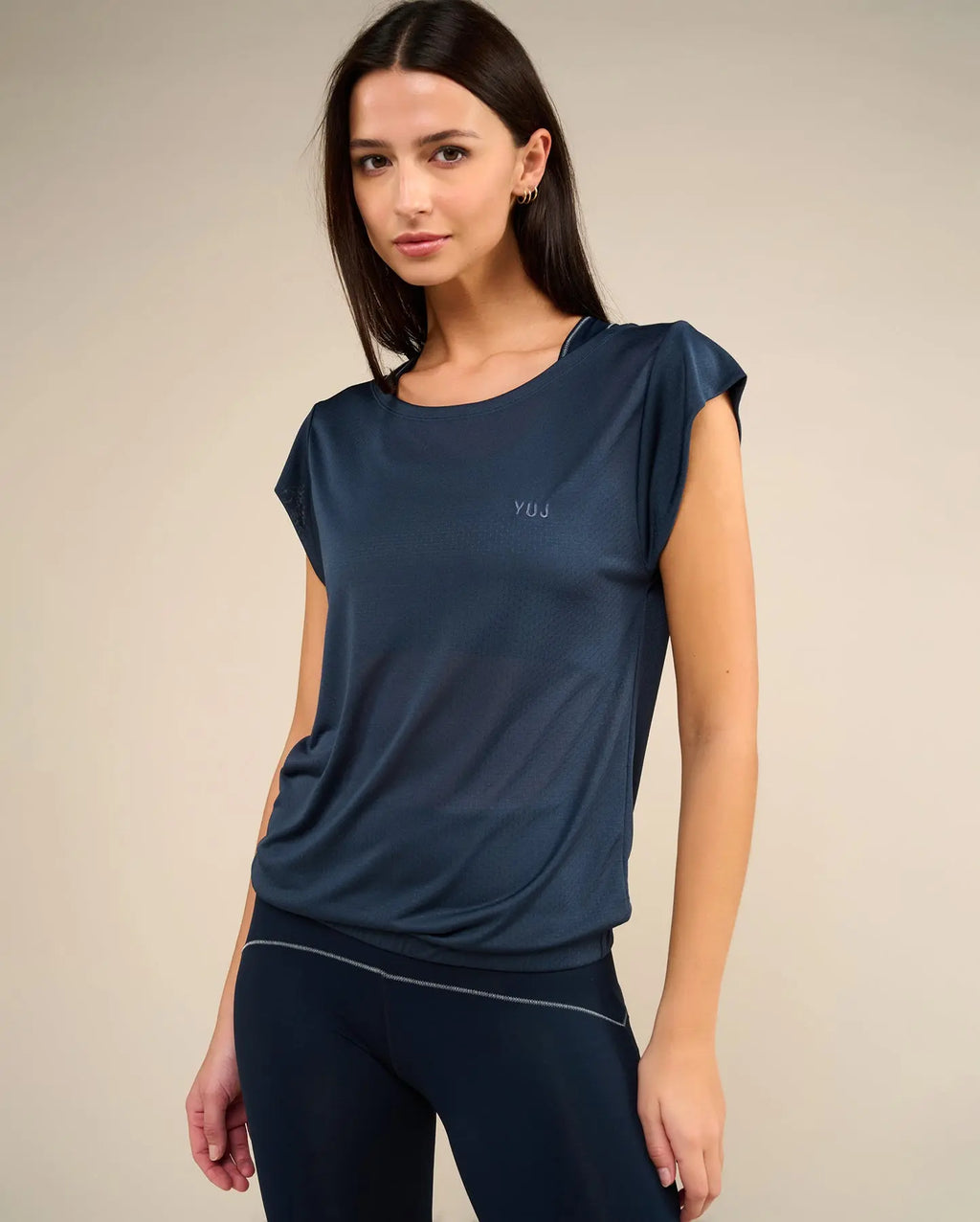 T-shirt de yoga ash blue SOFTEE YUJ Paris