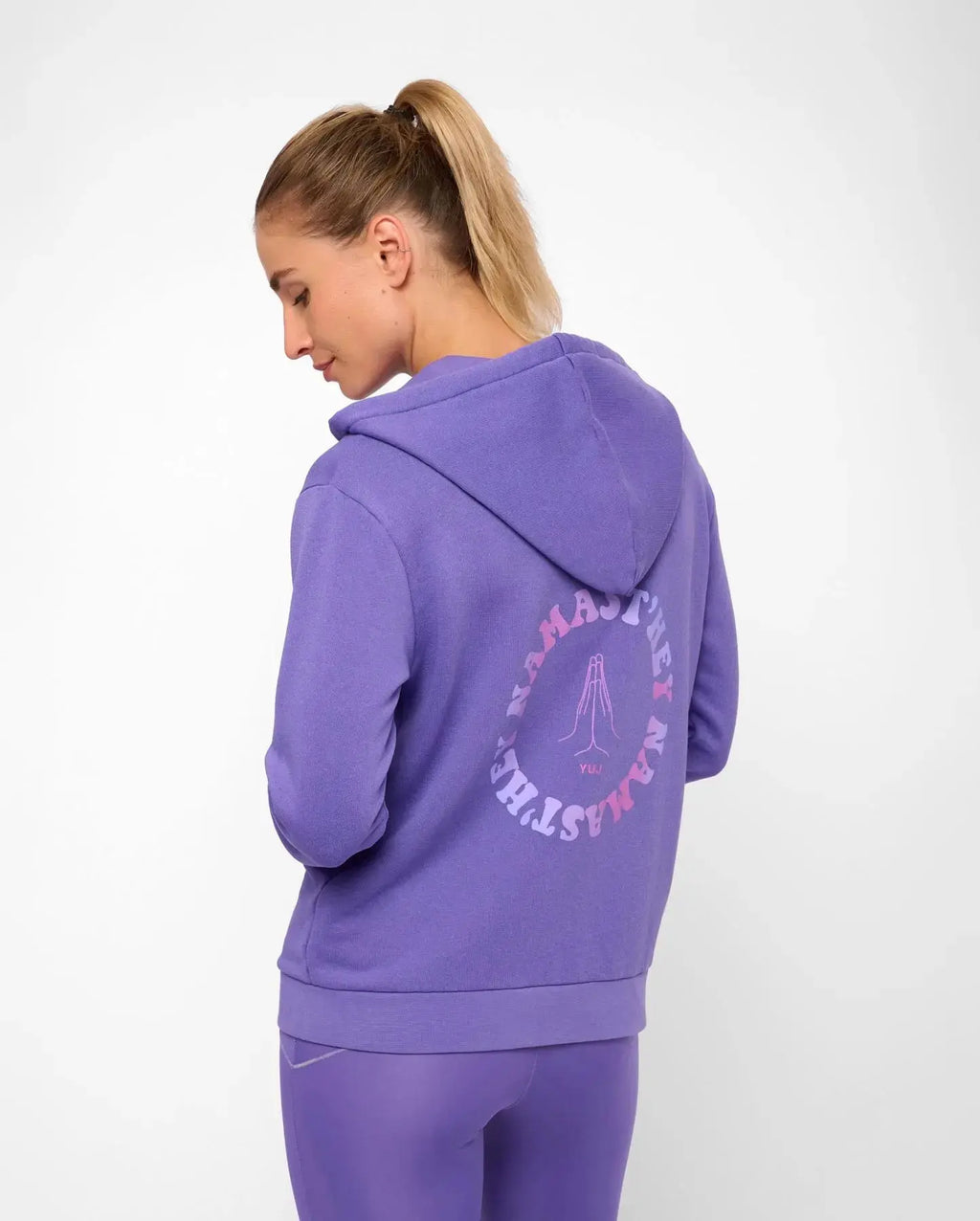 #Veste de yoga zippée violette NAMAST'HEY// Taille L YUJ Paris