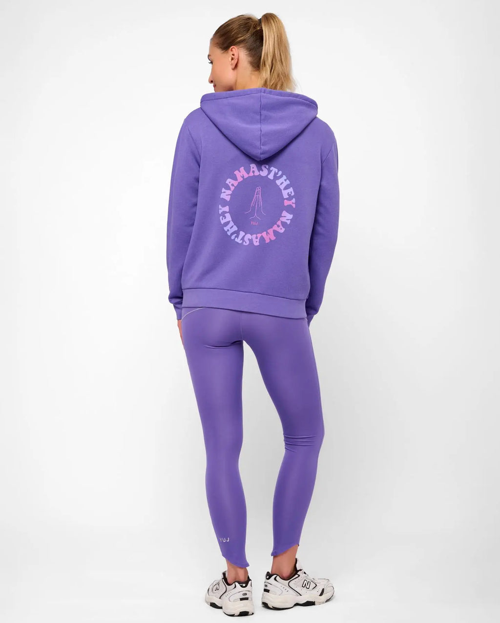 Veste de yoga zippée violette NAMAST'HEY YUJ Paris