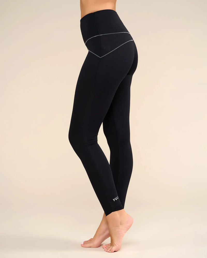 Legging de yoga noir/silver MULADHARA YUJ Paris